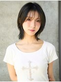 大人可愛い20代30代40代レイヤーボブ大人前髪透明感カラー