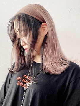 アイティー バイ アルバム 中野店(IT by ALBUM) ツーブロックカラー_チョコレートプリカール_ba304021