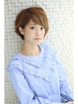 美容室リーフ 豊田店(LeaF) アンニュイな耳掛けショートボブスタイル☆