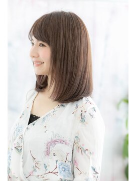 ミック ヘアアンドビューティー 大山店(miq  Hair&Beauty) レディに仕上げたダークカラー上品クラシカルワンカールミディa