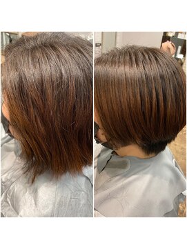 ジップ(ZIP) 髪質改善縮毛矯正　ショート