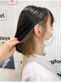 結べるボブは前下がりボブ★ハイコントラストインナー