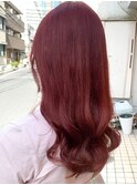 【buZonブゾン】艶感ピンク×ナチュラルウェーブ