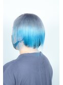 silver ~ sky blue