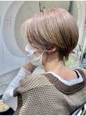 ［横山］ショート×wカラーハイトーングレージュ