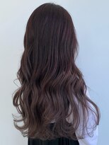 キャパサウス 春日 大野城店(CAPA south)&nbsp;ウェーブスタイル ブリーチなし ピンクブラウン　ピンクベージュ