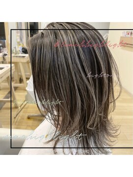ヘアメイク アージュ 大野城 下大利店(HAIR MAKE age) くびれミディー×ハイライト　20代30代40代