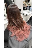 【ALIVE 夕貴】ピンクグラデーションカラー
