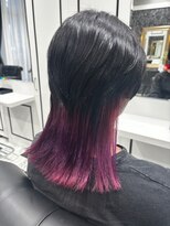 ゼノ(Xeno)&nbsp;ワインレッドの襟足カラー