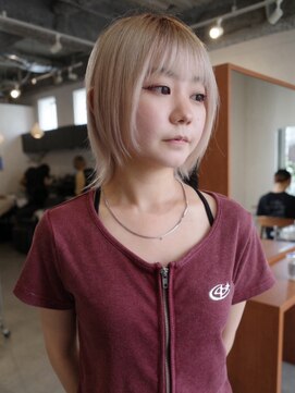 ヨー(Yoh-) 【ハイトーンウルフ/ササキケイスケ】ブリーチ/ダブルカラー