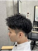 noa___hikaru メンズパーマ ツイスパ 無造作縦落ちパーマ