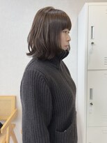 トレヘアー 京都 烏丸(tRe hair) くびれBob × ブラウン