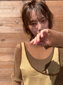 サンリサ 鴻巣店(sanRisa) くせ毛風ショート × ショコラブラウン