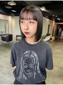 Steelo  切りっぱなしミニボブ×ワイドバング