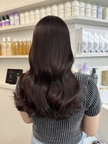 ペレ 栄 アネックス(PELE栄ANNEX) 韓国 くびれロング レイヤー ワンホンヘア 小顔前髪