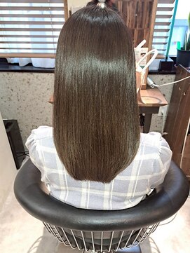 ヘアリゾート粋 トゥジュ 池袋東口店(tujuh) 艶髪/ストレート/髪質改善/マットブラウン