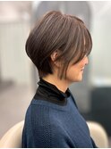似合わせショートボブ/フェザーショート/細めハイライト