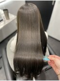 ロングヘアーベージュカラー上級髪質改善　赤坂見附