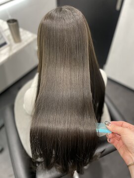 ピリオド 赤坂(Period.) ロングヘアーベージュカラー上級髪質改善　赤坂見附