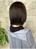 切りっぱなしボブ×酸性ストレート