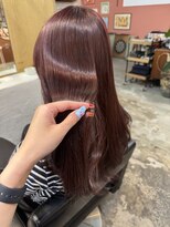 チャプター 問屋町(chapter)&nbsp;ブリーチなしピンクラベンダーブラウンカラー髪質改善ストレート