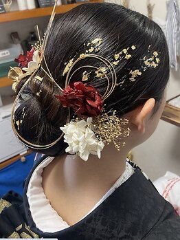 【大切な日の着付けはmintへ】袴/訪問着/振袖/浴衣/ヘアセットはお任せ♪プロの技術で着崩れの心配なし◎