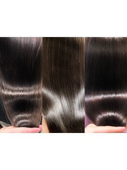 自分史上最高のサラ艶髪☆こだわり抜いた薬剤で、理想のストレートヘアへ♪《髪質改善/縮毛矯正》