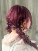 編みおろしツイン