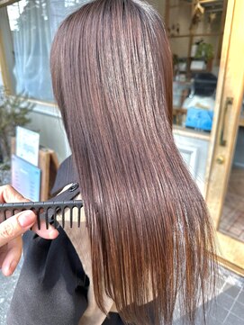 ココアベージュ髪質改善カラー12.10