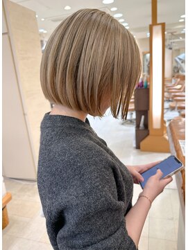 モリオ フロム ロンドン サッポロファクトリー店(morio FROM LONDON) 【morio札幌】札幌ボブ　ハイトーンベージュボブ