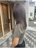 白髪ぼかしハイライト×ラベンダーカラー