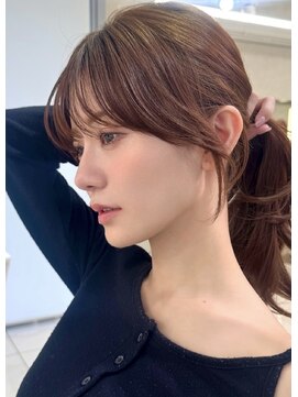 エジョン 三鷹店(Aejon) 三鷹レイヤーカット韓国ダブルカラー顔周り前髪カットボブ