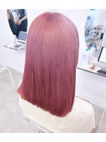 フウ(fuh) pink color/ミディアム/ブリーチ/ブリーチカラー/ハイトーン