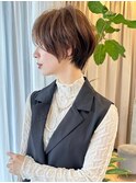30代40代50代耳かけショート前髪なしハンサムショートカット