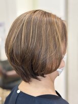 レーブ バイ ファースト 岩切店(reve by first)&nbsp;白髪ぼかしハイライト×ボブ