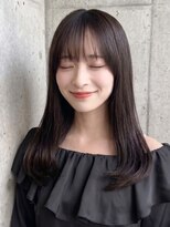 トゥルートラスト アン 下石田店(True Trust un)&nbsp;ロング カーテンバング×韓国巻き ダークラベンダー
