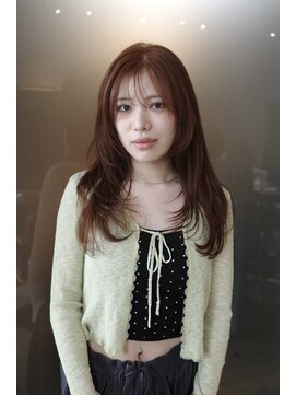 ヘアーループセラデザインワークス(Hair ruup Sela design works) ブリーチなしダブルカラー/柔らかオレンジ/那覇新都心