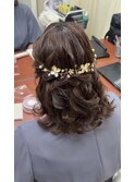 ハーフアップ
