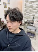 無造作カーリーパーマ