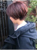 【melt】大人かわいい◎マッシュショート 小顔 チェリーピンク
