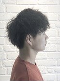 ”DAISY大島店”ツイストパーマ フェザーマッシュ メンズカット