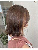 ゴッズ(GOD'S)&nbsp;外ハネボブ/ベージュイヤリングカラー