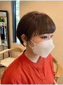 オトナショート!耳かけコンパクトショートヘア!重めバング
