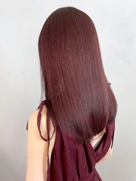 アイティー バイ アルバム 浦和店(IT by ALBUM) ピンクミディ_グレージュカラーボブウルフ_ba402141