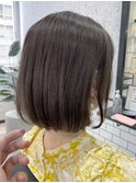 【本町】顎下2cmボブ 小顔ボブ 美髪カラー ミルクブラウン