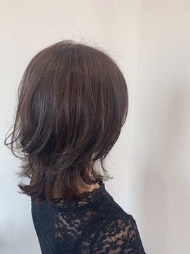 ヘアストーリー リズム(hair story r ism) ボブウルフ♪グレージュカラー♪30代40代50代