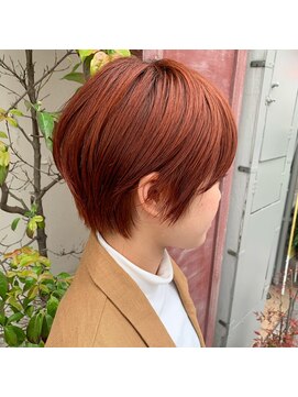 ボアップ 京橋店(boappu) #オレンジカラー #ショート