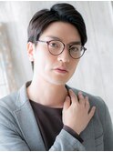 ビジネスも◎オーガニックカラー七三アップバングショートT上尾