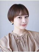 大人可愛い◎似合わせカットイメチェンフルバングショート