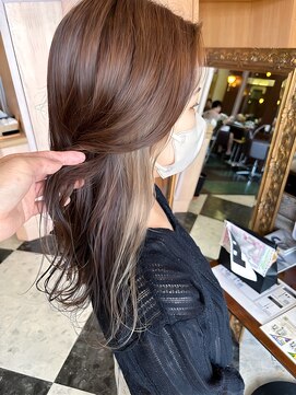 シャンプー ボーイ 宮崎柳丸店(SHAMPOO BOY) インナーカラー/ミルキーベージュ